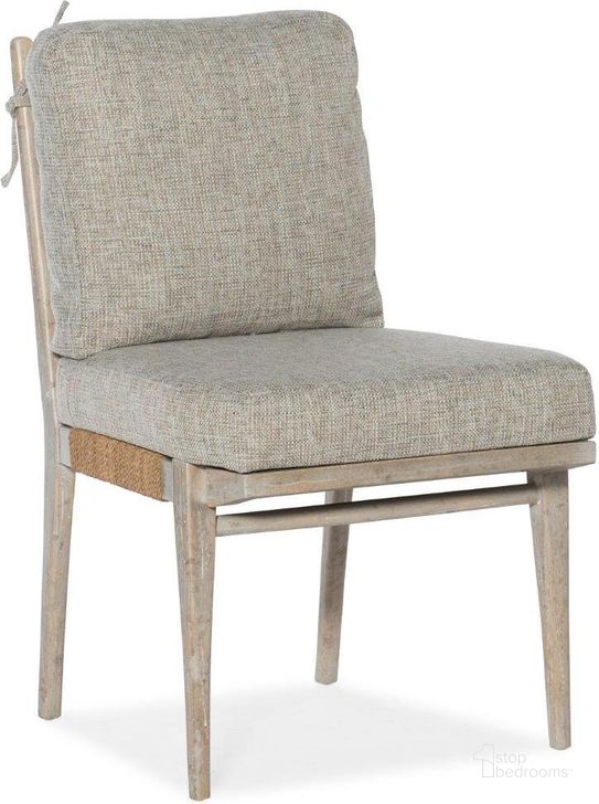 The appearance of Amani Gray Upholstered Side Chair Set of 2 designed by Hooker in the transitional interior design. This brown piece of furniture  was selected by 1StopBedrooms from Amani Collection to add a touch of cosiness and style into your home. Sku: 1672-75312-80. Material: Fabric. Product Type: Side Chair.
