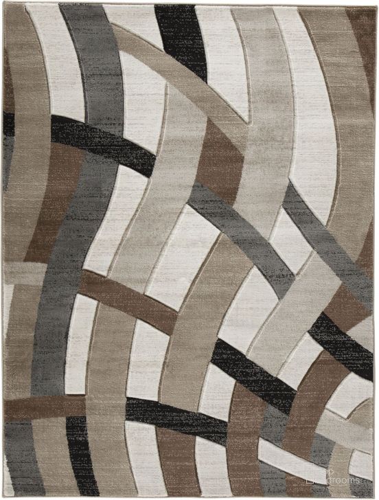 The appearance of Jacinth Brown Large Rug designed by Signature Design by Ashley in the modern / contemporary interior design. This multi piece of furniture  was selected by 1StopBedrooms from Jacinth Collection to add a touch of cosiness and style into your home. Sku: R402921. Material: Fabric. Product Type: Rug. Image1