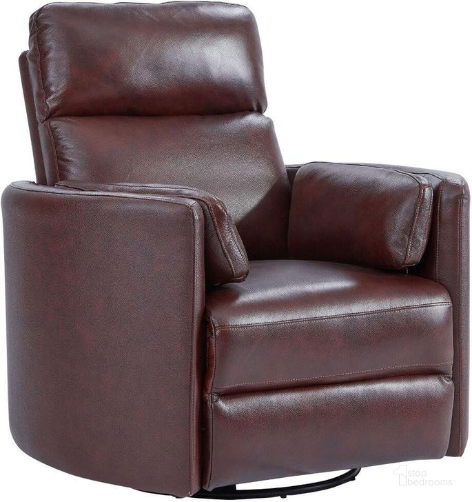 The appearance of Radius Florence Burgundy Cordless Power Swivel Glider Recliner designed by Parker House in the modern / contemporary interior design. This burgundy piece of furniture  was selected by 1StopBedrooms from Radius Collection to add a touch of cosiness and style into your home. Sku: MRAD#812GSP-P25-FBU. Product Type: Recliner. Image1