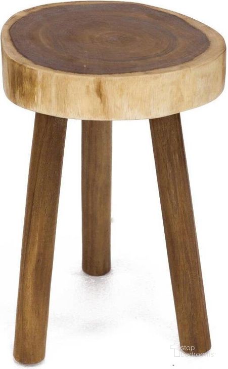 The appearance of Rain Natural Wood Stool designed by Padmas Plantation in the modern / contemporary interior design. This natural piece of furniture  was selected by 1StopBedrooms from Rain Collection to add a touch of cosiness and style into your home. Sku: RAI06. Material: Wood. Product Type: Side Table. Image1