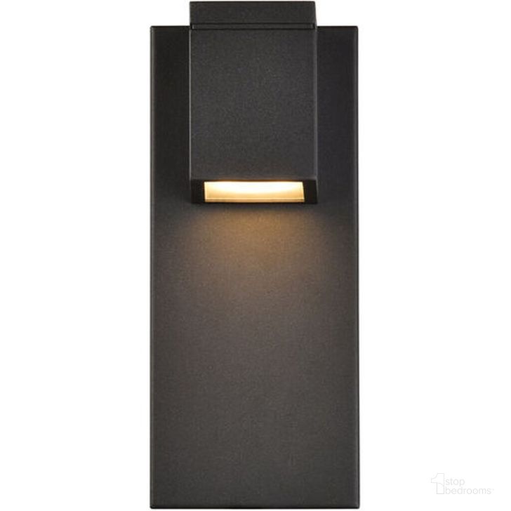 The appearance of Raine Integrated Led Wall Sconce In Black LDOD4007BK designed by Elegant Lighting in the transitional interior design. This black piece of furniture  was selected by 1StopBedrooms from Raine Collection to add a touch of cosiness and style into your home. Sku: LDOD4007BK. Material: Aluminum. Product Type: Wall Sconce. Image1