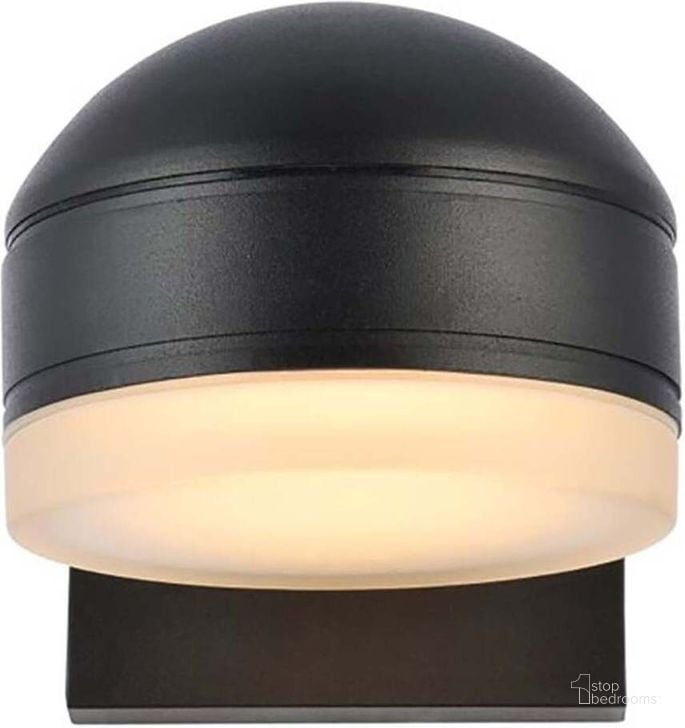 The appearance of Raine Integrated Led Wall Sconce In Black LDOD4015BK designed by Elegant Lighting in the transitional interior design. This black piece of furniture  was selected by 1StopBedrooms from Raine Collection to add a touch of cosiness and style into your home. Sku: LDOD4015BK. Material: Aluminum. Product Type: Wall Sconce. Image1