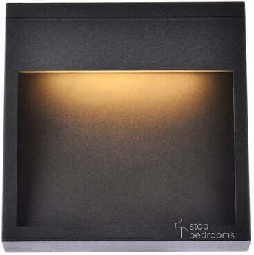 The appearance of Raine Integrated Led Wall Sconce In Black LDOD4019BK designed by Elegant Lighting in the transitional interior design. This black piece of furniture  was selected by 1StopBedrooms from Raine Collection to add a touch of cosiness and style into your home. Sku: LDOD4019BK. Material: Aluminum. Product Type: Wall Sconce. Image1