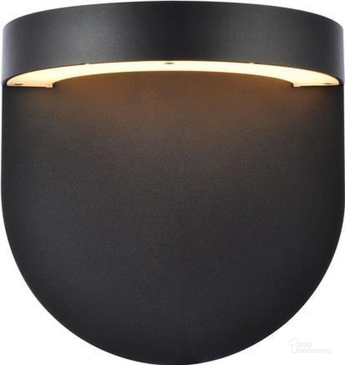 The appearance of Raine Integrated Led Wall Sconce In Black LDOD4031BK designed by Elegant Lighting in the transitional interior design. This black piece of furniture  was selected by 1StopBedrooms from Raine Collection to add a touch of cosiness and style into your home. Sku: LDOD4031BK. Material: Aluminum. Product Type: Wall Sconce. Image1