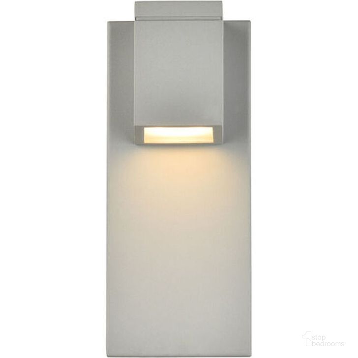 The appearance of Raine Integrated Led Wall Sconce In Silver LDOD4007S designed by Elegant Lighting in the transitional interior design. This silver piece of furniture  was selected by 1StopBedrooms from Raine Collection to add a touch of cosiness and style into your home. Sku: LDOD4007S. Material: Aluminum. Product Type: Wall Sconce. Image1
