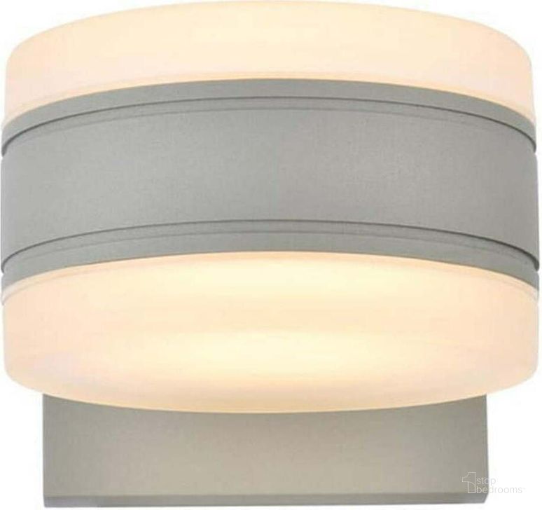 The appearance of Raine Integrated Led Wall Sconce In Silver LDOD4013S designed by Elegant Lighting in the transitional interior design. This silver piece of furniture  was selected by 1StopBedrooms from Raine Collection to add a touch of cosiness and style into your home. Sku: LDOD4013S. Material: Aluminum. Product Type: Wall Sconce. Image1