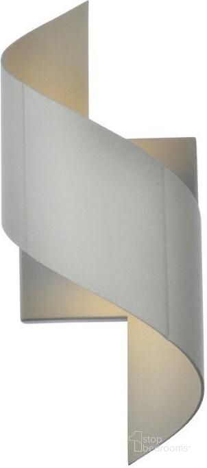 The appearance of Raine Integrated Led Wall Sconce In Silver LDOD4034S designed by Elegant Lighting in the transitional interior design. This silver piece of furniture  was selected by 1StopBedrooms from Raine Collection to add a touch of cosiness and style into your home. Sku: LDOD4034S. Material: Aluminum. Product Type: Wall Sconce. Image1