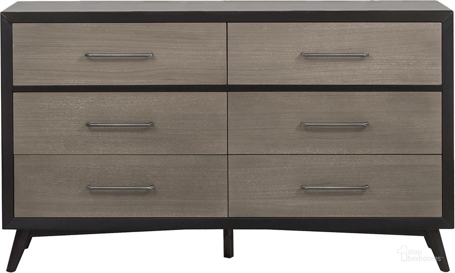 The appearance of Raku Dresser designed by Homelegance in the modern / contemporary interior design. This gray piece of furniture  was selected by 1StopBedrooms from Raku Collection to add a touch of cosiness and style into your home. Sku: 1711-5. Material: Wood. Product Type: Dresser. Image1