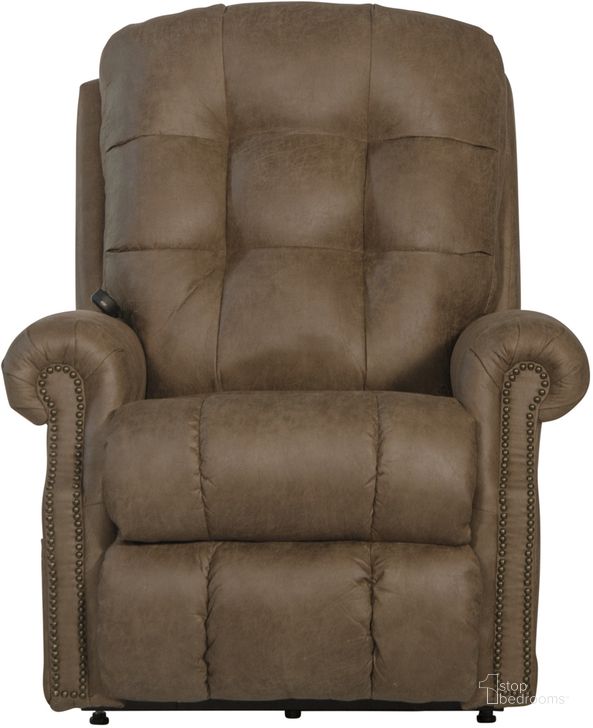 The appearance of Ramsey Power Lift Lay Flat Recliner In Silt designed by Catnapper in the traditional interior design. This silt piece of furniture  was selected by 1StopBedrooms from Ramsey Collection to add a touch of cosiness and style into your home. Sku: 4857122749302749. Material: Fabric. Product Type: Recliner. Image1