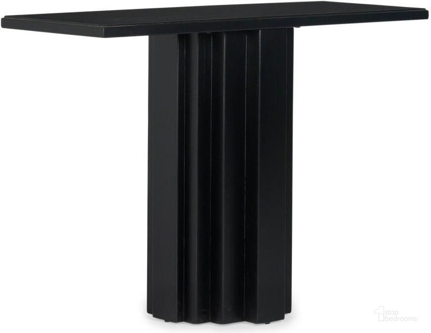 The appearance of Range Console Table In Charcoal designed by Union Home Furniture in the modern / contemporary interior design. This charcoal piece of furniture  was selected by 1StopBedrooms from Range Collection to add a touch of cosiness and style into your home. Sku: LVR00658. Material: Wood. Product Type: Console Table. Image1