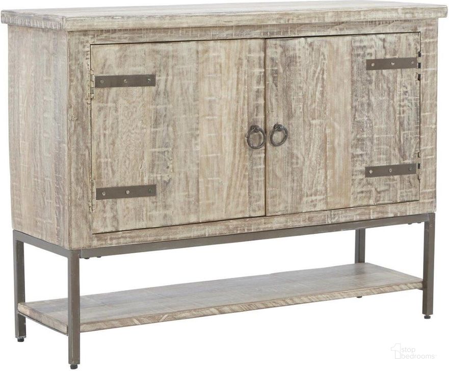 The appearance of Rangiatea White Wash Accent Chest and Cabinet 0qd24494053 designed by Isaac Tahari in the transitional interior design. This white wash piece of furniture  was selected by 1StopBedrooms from Rangiatea Collection to add a touch of cosiness and style into your home. Sku: A4000505. Material: Wood. Product Type: Accent Cabinet. Image1