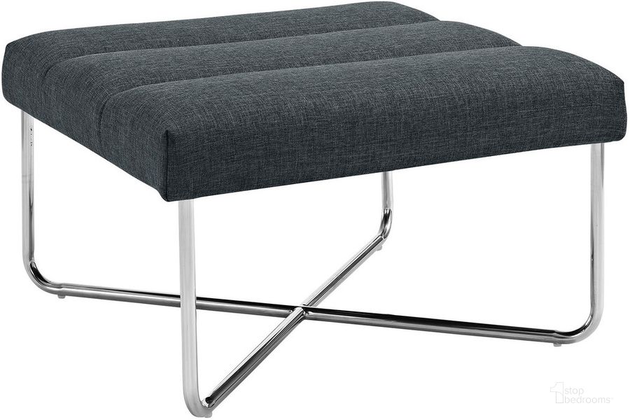 The appearance of Reach Upholstered Fabric Ottoman In Gray designed by Modway in the modern / contemporary interior design. This gray piece of furniture  was selected by 1StopBedrooms from Reach Collection to add a touch of cosiness and style into your home. Sku: EEI-2083-GRY. Product Type: Ottoman. Material: Foam. Image1