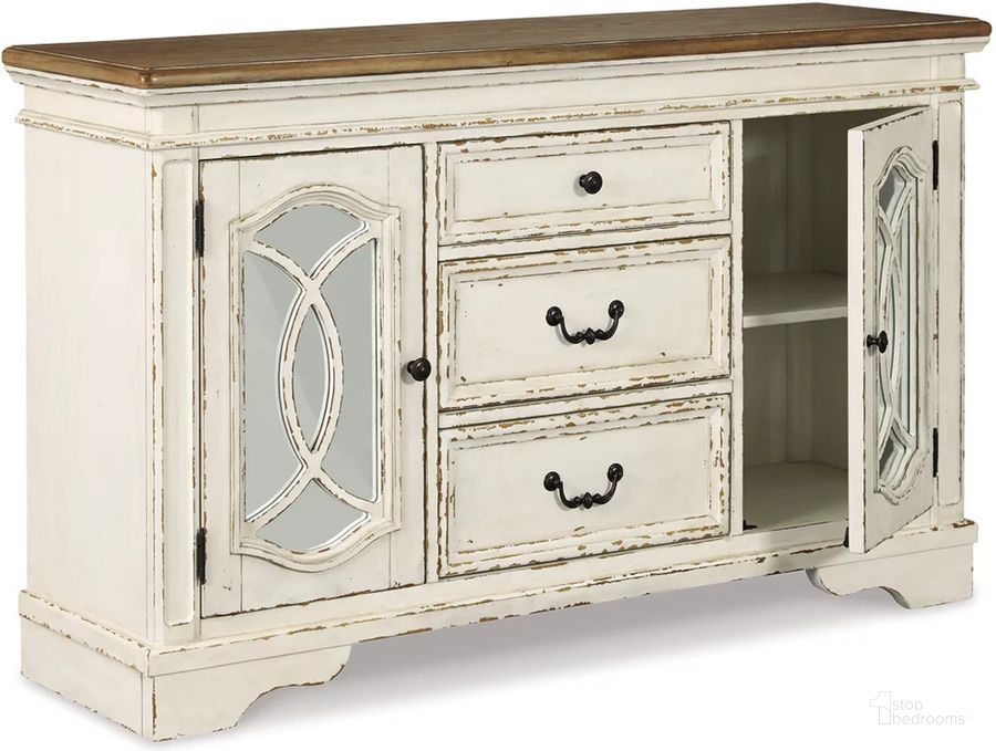Realyn White Dining Room Server by Ashley Furniture 1StopBedrooms