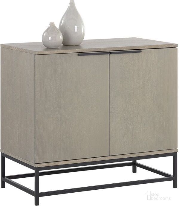 The appearance of Rebel Sideboard - Black - Taupe designed by Sunpan in the modern / contemporary interior design. This taupe piece of furniture  was selected by 1StopBedrooms from Rebel Collection to add a touch of cosiness and style into your home. Sku: 106614. Material: Wood. Product Type: Sideboard. Image1