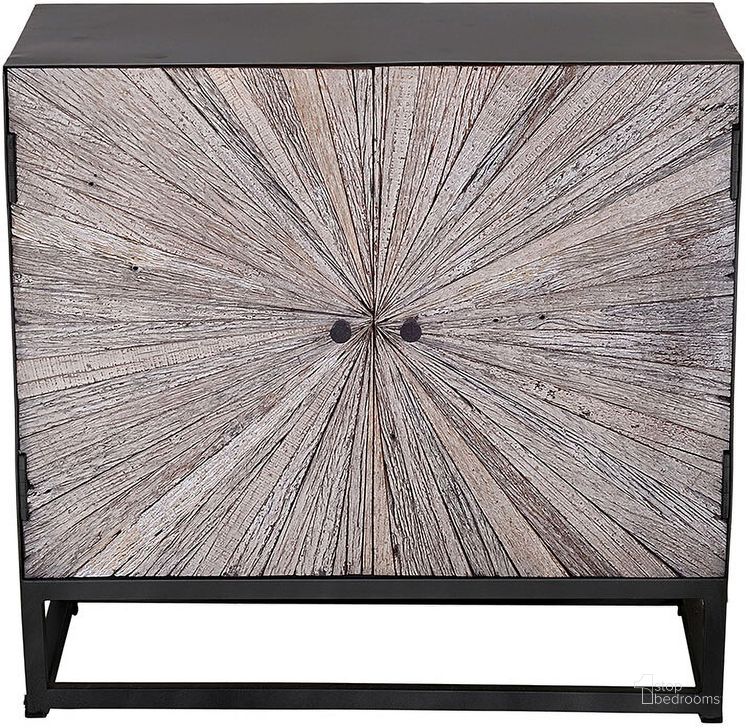 The appearance of Reclaimed Solid Wood Astral Plains 2 Door Accent Cabinet In Grey designed by Jofran in the transitional interior design. This grey piece of furniture  was selected by 1StopBedrooms from Astral Plains Collection to add a touch of cosiness and style into your home. Sku: 1929-32. Material: Wood. Product Type: Accent Cabinet. Image1