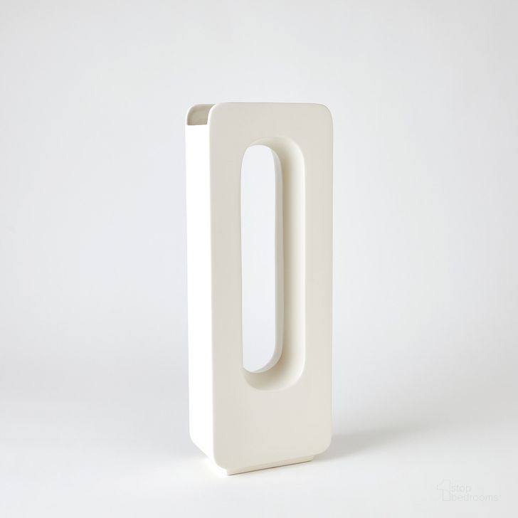 The appearance of Rectangle Medium Vase In White designed by Global Views in the modern / contemporary interior design. This white piece of furniture  was selected by 1StopBedrooms from Rectangle Collection to add a touch of cosiness and style into your home. Sku: 1.10858. Material: Ceramic. Product Type: Vase. Image1