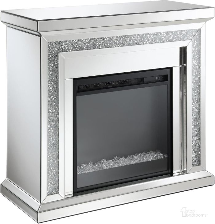The appearance of Rectangular Freestanding Fireplace Mirror - 991047 designed by Coaster in the transitional interior design. This mirror piece of furniture  was selected by 1StopBedrooms from Lorelai Collection to add a touch of cosiness and style into your home. Sku: 991047. Product Type: Fireplace. Material: MDF. Image1