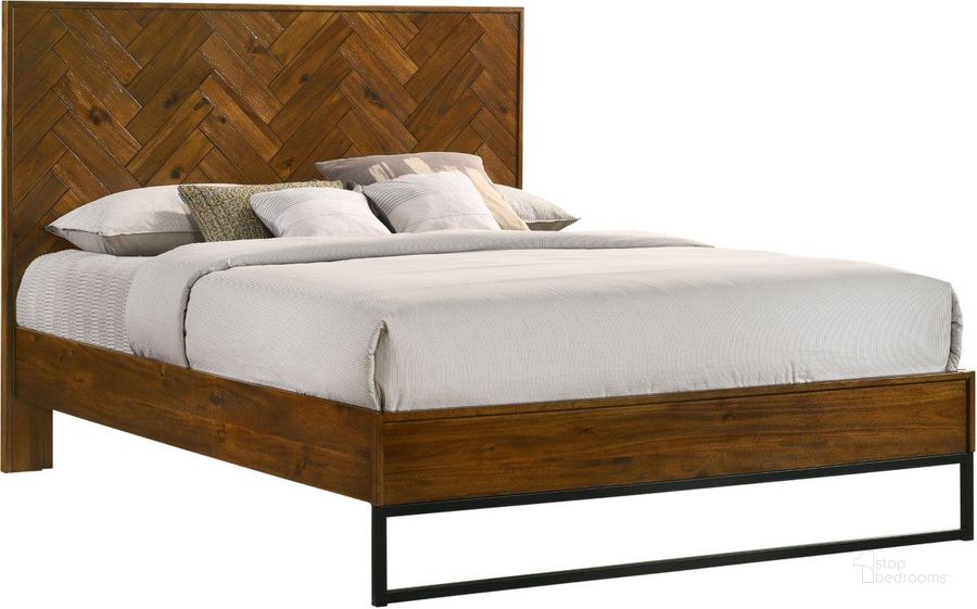 The appearance of Reed Antique Coffee King Bed designed by Meridian in the transitional interior design. This antique coffee piece of furniture  was selected by 1StopBedrooms from Reed Collection to add a touch of cosiness and style into your home. Sku: Reed-K-1;Reed-K-2;Reed-K-3. Bed Type: Platform Bed. Product Type: Platform Bed. Bed Size: King. Image1