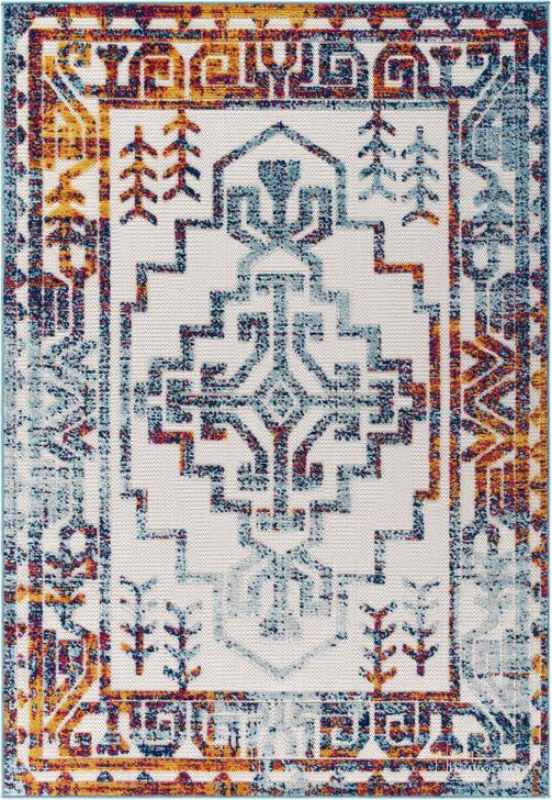 The appearance of Reflect Multicolor Nyssa Distressed Geometric Southwestern Aztec 5x8 Indoor/Outdoor Area Rug designed by Modway in the modern / contemporary interior design. This multicolor piece of furniture  was selected by 1StopBedrooms from Reflect Collection to add a touch of cosiness and style into your home. Sku: R-1181A-58. Material: Polypropylene. Product Type: Area Rugs. Image1