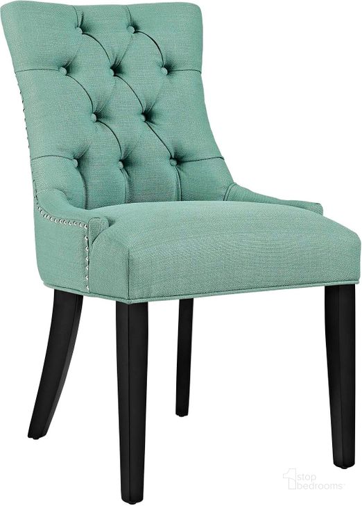 The appearance of Regent Laguna Tufted Fabric Dining Side Chair designed by Modway in the modern / contemporary interior design. This laguna piece of furniture  was selected by 1StopBedrooms from Regent Collection to add a touch of cosiness and style into your home. Sku: EEI-2223-LAG. Material: Wood. Product Type: Side Chair. Image1