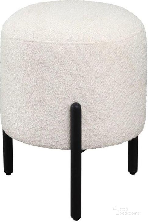 The appearance of Renaissance White Florence Stool designed by LH Imports in the modern / contemporary interior design. This white piece of furniture  was selected by 1StopBedrooms from Renaissance Collection to add a touch of cosiness and style into your home. Sku: RNS040. Product Type: Stool. Material: PU. Image1