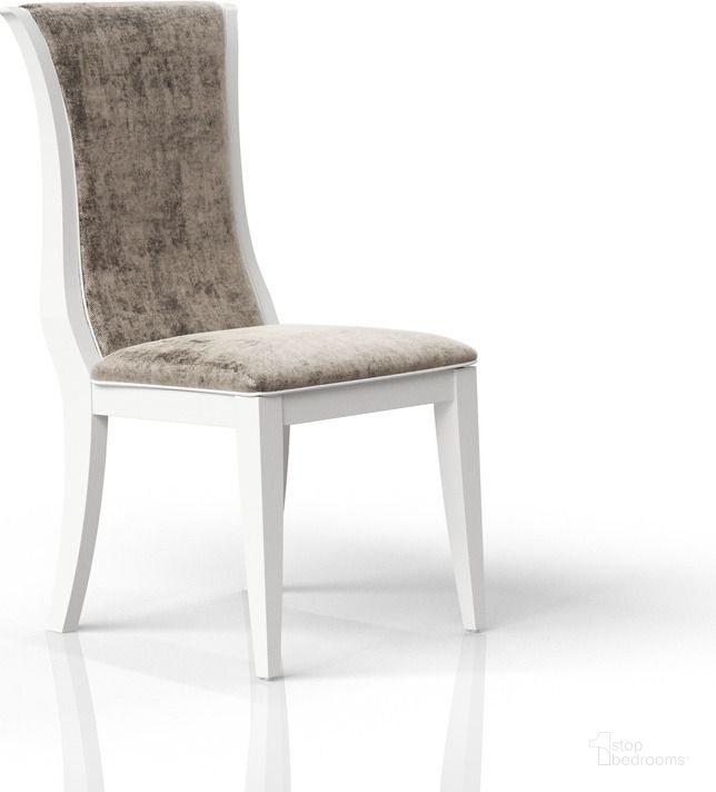 The appearance of Renascence Upholstered Side Chairs Set of 2 designed by Bernards in the  interior design. This white piece of furniture  was selected by 1StopBedrooms from Renascence Collection to add a touch of cosiness and style into your home. Sku: 388-510. Product Type: Side Chair. Material: Wood Veneer. Image1