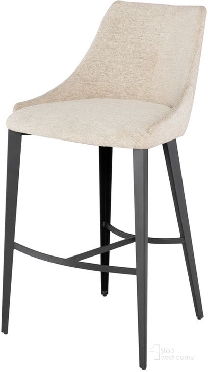 The appearance of Renee Shell Fabric Bar Stool designed by Nuevo in the modern / contemporary interior design. This shell piece of furniture  was selected by 1StopBedrooms from Renee Collection to add a touch of cosiness and style into your home. Sku: HGNE252. Material: Fabric. Product Type: Barstool. Image1