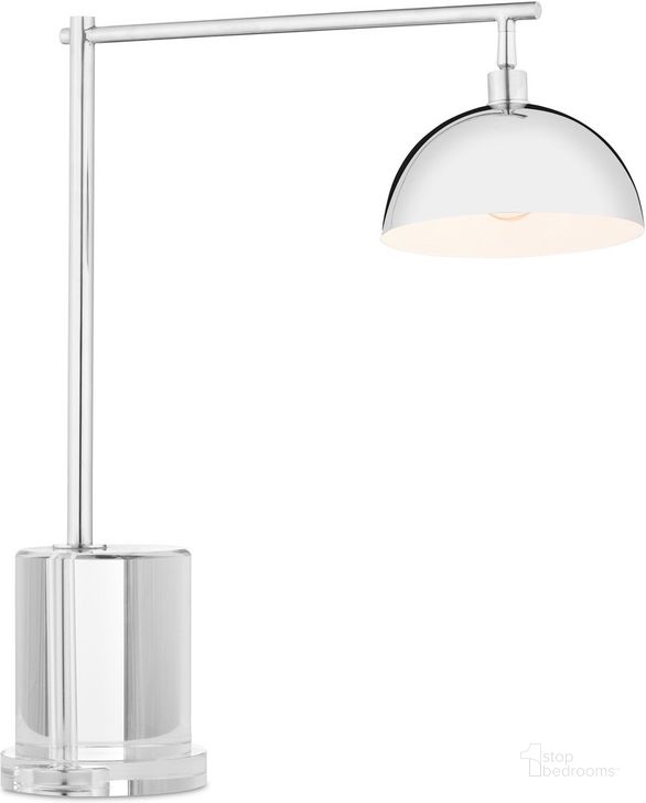 The appearance of Repartee Desk Lamp In Polished Nickel designed by Currey & Company in the modern / contemporary interior design. This polished nickel piece of furniture  was selected by 1StopBedrooms from  to add a touch of cosiness and style into your home. Sku: 6000-0906. Material: Metal. Product Type: Desk Lamp. Image1