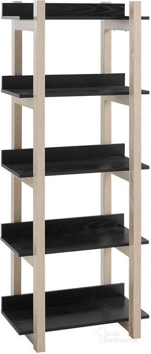 The appearance of Reprieve Bookcase In Natural/Black designed by Modway in the modern / contemporary interior design. This natural/black piece of furniture  was selected by 1StopBedrooms from Reprieve Collection to add a touch of cosiness and style into your home. Sku: EEI-2786-NAT-BLK. Product Type: Bookcase. Material: Melamine. Image1