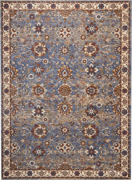 The appearance of Reseda Sky 8 X 12 Area Rug designed by Nourison in the traditional interior design. This sky piece of furniture  was selected by 1StopBedrooms from Reseda Collection to add a touch of cosiness and style into your home. Sku: 99446173072. Material: Polyester. Product Type: Area Rugs. Image1