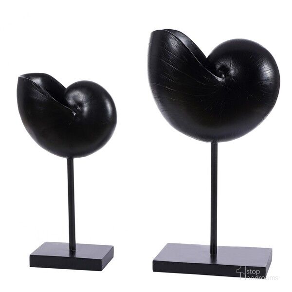 The appearance of Resi Snail Table Decor Set of 2 in Black designed by Safavieh in the modern / contemporary interior design. This black piece of furniture  was selected by 1StopBedrooms from Resi Collection to add a touch of cosiness and style into your home. Sku: RDC1204A-SET2. Material: Metal. Product Type: Decorative Accessory. Image1
