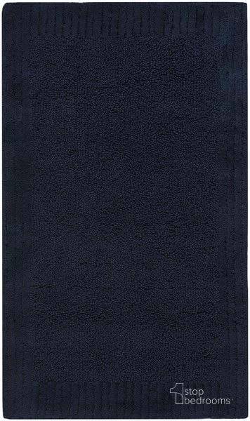 The appearance of Resort Plush Bath Mat Set of 2 in Navy PMB633B-2745-SET2 designed by Safavieh in the modern / contemporary interior design. This navy piece of furniture  was selected by 1StopBedrooms from Resort Collection to add a touch of cosiness and style into your home. Sku: PMB633B-2745-SET2. Product Type: Rug. Material: Cotton. Image1