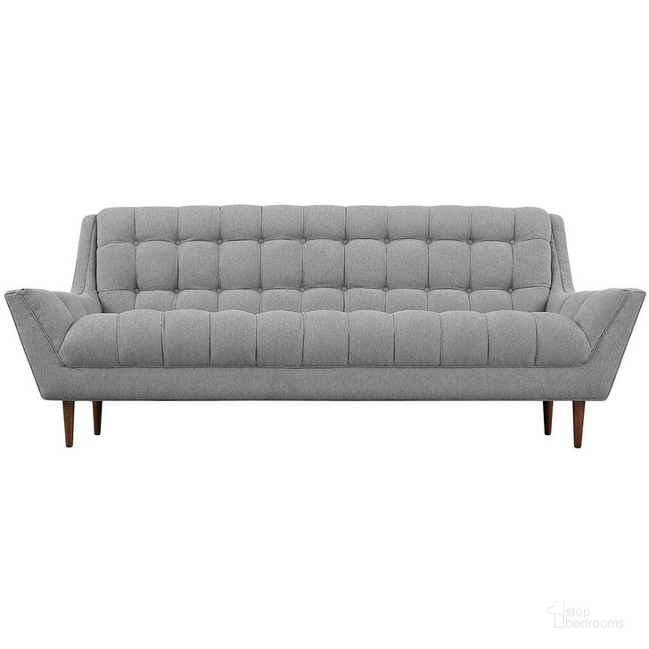 The appearance of Response Upholstered Fabric Sofa In Gray designed by Modway in the modern / contemporary interior design. This gray piece of furniture  was selected by 1StopBedrooms from Response Collection to add a touch of cosiness and style into your home. Sku: EEI-1788-GRY. Product Type: Sofa. Material: Foam. Image1