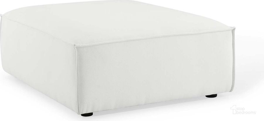 The appearance of Restore Ottoman EEI-3873-WHI designed by Modway in the modern / contemporary interior design. This white piece of furniture  was selected by 1StopBedrooms from Restore Collection to add a touch of cosiness and style into your home. Sku: EEI-3873-WHI. Material: Wood. Product Type: Ottoman. Image1