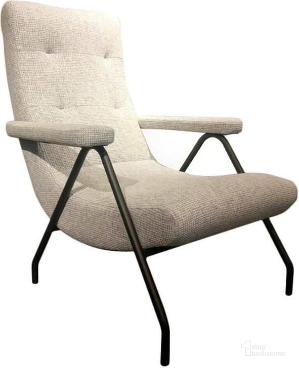The appearance of Retro Lounge Chair In Light Grey Tweed designed by LH Imports in the modern / contemporary interior design. This light grey piece of furniture  was selected by 1StopBedrooms from Austin Collection to add a touch of cosiness and style into your home. Sku: CR014-LGT. Material: Polyester. Product Type: Lounge Chair. Image1