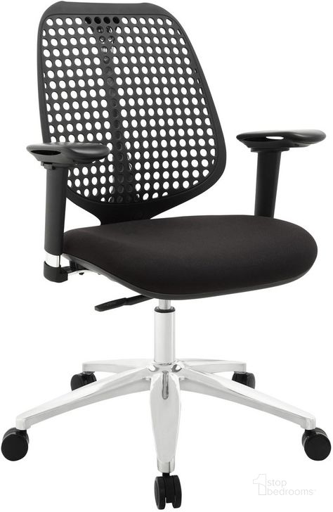 The appearance of Reverb Premium Office Chair In Black designed by Modway in the modern / contemporary interior design. This black piece of furniture  was selected by 1StopBedrooms from Reverb Collection to add a touch of cosiness and style into your home. Sku: EEI-1173-BLK. Product Type: Office Chair. Material: Foam. Image1