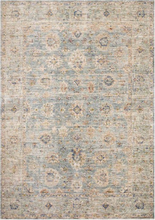 The appearance of Revere Light Blue/Multi Rug REVRREV-09LBML26A0 designed by Loloi Rugs in the traditional interior design. This light blue and multi piece of furniture  was selected by 1StopBedrooms from Revere Collection to add a touch of cosiness and style into your home. Sku: REVRREV-09LBML26A0. Material: Polyester. Product Type: Rug. Image1