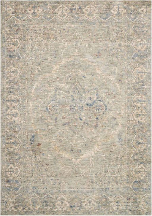 The appearance of Revere Mist Rug REVRREV-02MI00160S designed by Loloi Rugs in the traditional interior design. This mist piece of furniture  was selected by 1StopBedrooms from Revere Collection to add a touch of cosiness and style into your home. Sku: REVRREV-02MI00160S. Material: Polyester. Product Type: Rug. Image1