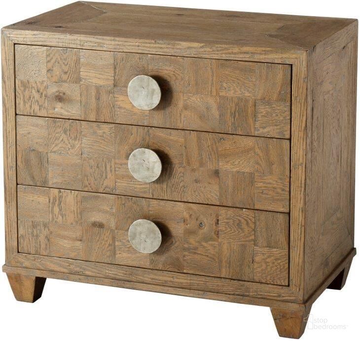 The appearance of Rex Nightstand CB60027.C062 designed by Theodore Alexander in the rustic / southwestern interior design. This  piece of furniture  was selected by 1StopBedrooms from Echoes Collection to add a touch of cosiness and style into your home. Sku: CB60027.C062. Material: Wood. Product Type: Nightstand.