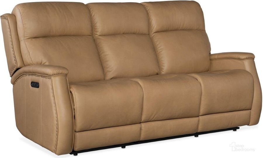 The appearance of Rhea Zero Gravity Power Recline Sofa With Power Headrest SS703-PHZ3-080 designed by Hooker in the transitional interior design. This beige piece of furniture  was selected by 1StopBedrooms from Rhea Collection to add a touch of cosiness and style into your home. Sku: SS703-PHZ3-080. Material: Leather. Product Type: Reclining Sofa. Image1