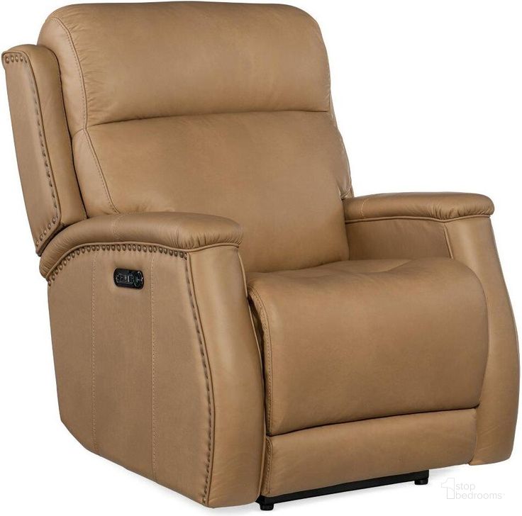 The appearance of Rhea Zero Gravity Power Recliner With Power Headrest SS703-PHZ1-080 designed by Hooker in the transitional interior design. This beige piece of furniture  was selected by 1StopBedrooms from Rhea Collection to add a touch of cosiness and style into your home. Sku: SS703-PHZ1-080. Material: Leather. Product Type: Recliner. Image1