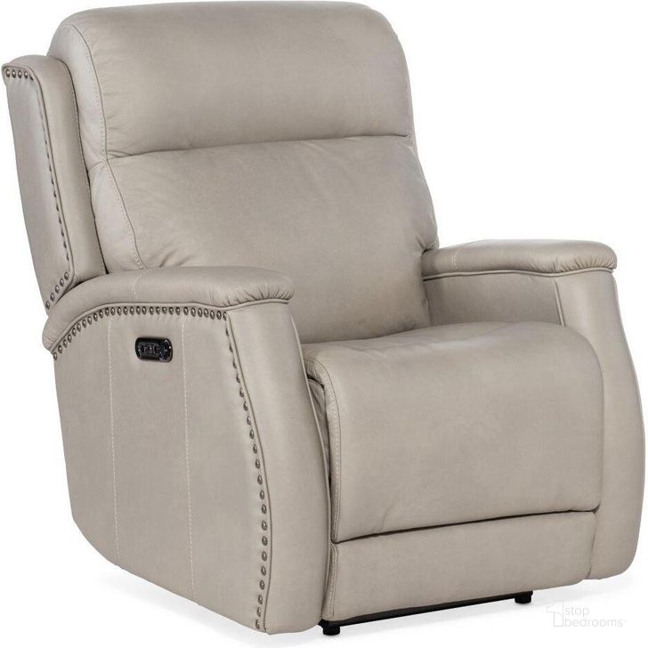 The appearance of Rhea Zero Gravity Power Recliner With Power Headrest SS703-PHZ1-091 designed by Hooker in the transitional interior design. This gray piece of furniture  was selected by 1StopBedrooms from Rhea Collection to add a touch of cosiness and style into your home. Sku: SS703-PHZ1-091. Material: Leather. Product Type: Recliner. Image1