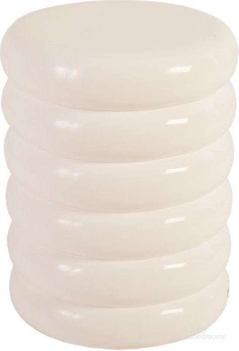 The appearance of Ribbed Stool PH67725 designed by Phillips Collection in the modern / contemporary interior design. This white piece of furniture  was selected by 1StopBedrooms from Outdoor Collection to add a touch of cosiness and style into your home. Sku: PH67725. Product Type: Artificial Plant. Material: Resin. Image1