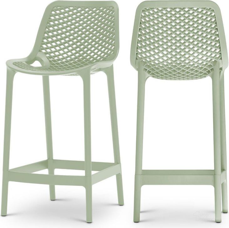 The appearance of Rich Valley Mint Outdoor Chair Set of 4 designed by Furnique in the modern / contemporary interior design. This mint piece of furniture  was selected by 1StopBedrooms from Rich Valley Collection to add a touch of cosiness and style into your home. Sku: 330Mint. Material: Polypropylene. Product Type: Outdoor Bar Furniture. Image1