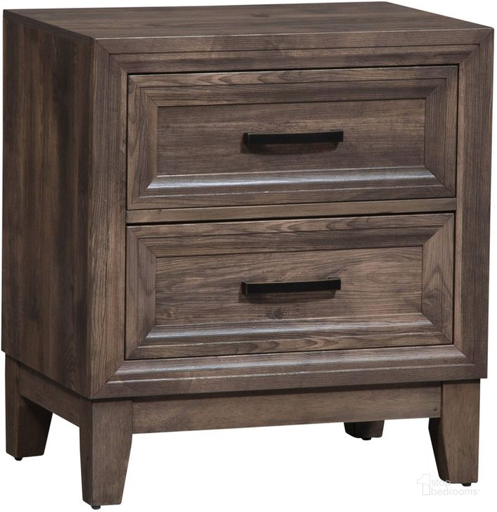 The appearance of Ridgecrest Nightstand designed by Liberty in the transitional interior design. This cobblestone piece of furniture  was selected by 1StopBedrooms from Ridgecrest Collection to add a touch of cosiness and style into your home. Sku: 384-BR61. Product Type: Nightstand. Material: Rubberwood. Image1