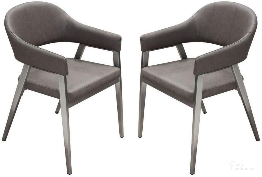 The appearance of Rieti Grey Accent Chair Set of 2 designed by Boho House in the modern / contemporary interior design. This grey piece of furniture  was selected by 1StopBedrooms from Rieti Collection to add a touch of cosiness and style into your home. Sku: ADELEDCGR2PK. Product Type: Accent Chair. Material: PU.