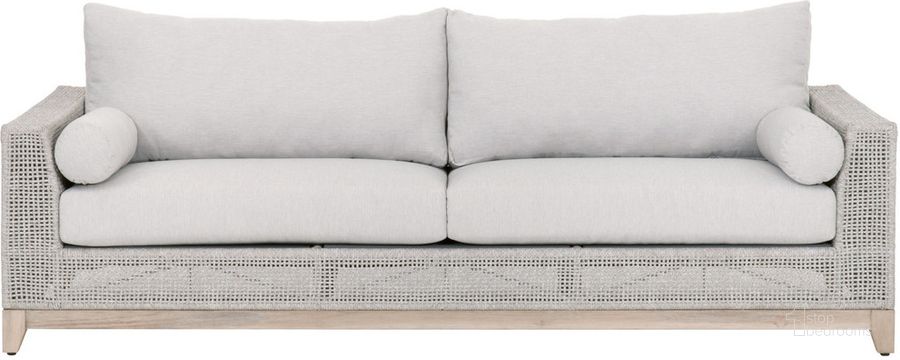 The appearance of Rines Creek Gray Outdoor Sofa 0qd24378756 designed by Isaac Tahari in the transitional interior design. This gray piece of furniture  was selected by 1StopBedrooms from Rines Creek Collection to add a touch of cosiness and style into your home. Sku: 6843.WTA/PUM/GT. Material: Wood. Product Type: Outdoor Sofa. Image1