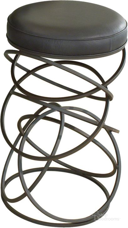 The appearance of Ring Bar Stool In Black designed by Global Views in the modern / contemporary interior design. This black piece of furniture  was selected by 1StopBedrooms from Ring Collection to add a touch of cosiness and style into your home. Sku: 9.90993. Product Type: Barstool. Material: Iron. Image1