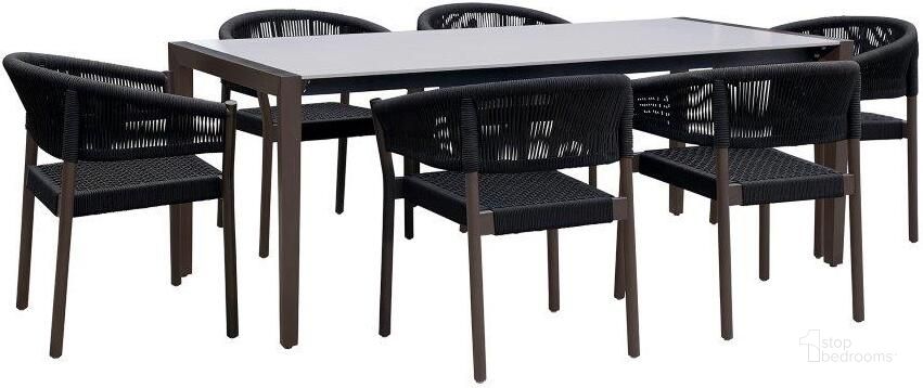 The appearance of Ringwood Dark Gray Dining Room Set 0qb24412093 designed by Atelier Home in the modern / contemporary interior design. This dark gray piece of furniture  was selected by 1StopBedrooms from Ringwood Collection to add a touch of cosiness and style into your home. Sku: LCFLDIWDDK;LCDOSIBLK;LCDOSIBLK;LCDOSIBLK. Material: Stone. Product Type: Outdoor Dining Set. Image1