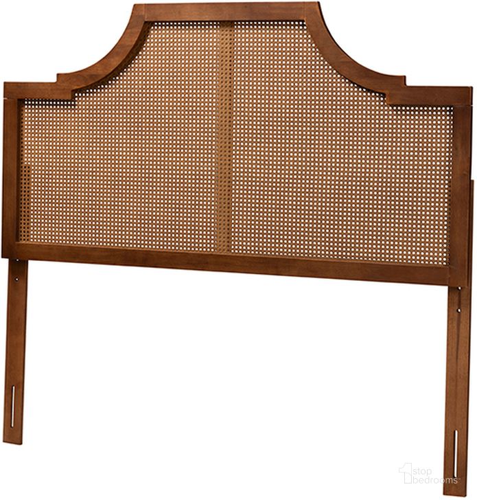 The appearance of Risha Ash Walnut Finished Wood and Rattan King Headboard designed by Baxton Studio in the transitional interior design. This ash walnut piece of furniture  was selected by 1StopBedrooms from Risha Collection to add a touch of cosiness and style into your home. Sku: MG9774-Ash Walnut Rattan-HB-King. Product Type: Headboard. Bed Size: King. Material: Rubberwood. Image1